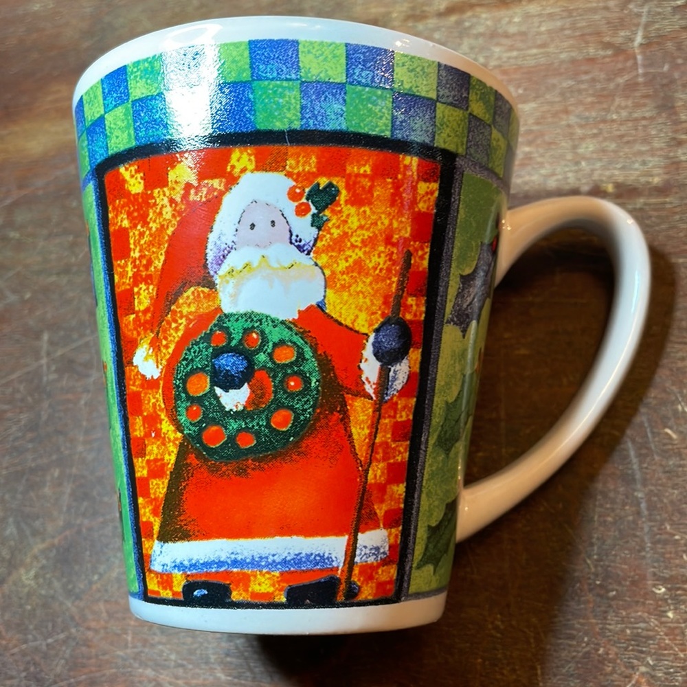 Test Rite International Stoneware Santa Mug